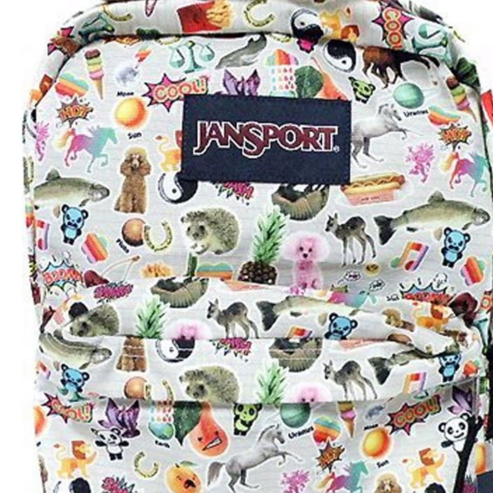 Jansport fun food and prints backpack.